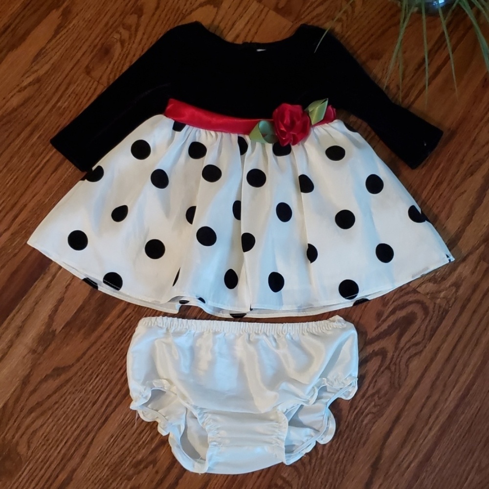 Baby Girl's Polka Dot Party Dress